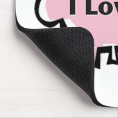 Tapis De Souris J'aime des porcs (Coin)