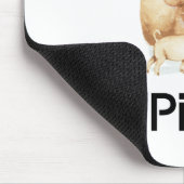 Tapis De Souris J'aime des porcs Mousepad (Coin)