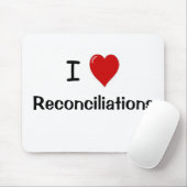 Tapis De Souris J'aime des réconciliations Mousepad de (Avec souris)