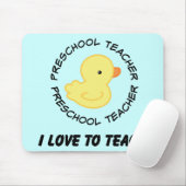 Tapis De Souris J'aime enseigner le cadeau préscolaire de (Avec souris)