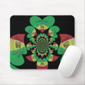 Tapis De Souris J'aime Ethiopie Beaux Coeurs Couleurs (Avec souris)