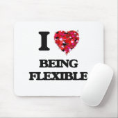 Tapis De Souris J'aime être flexible (Avec souris)