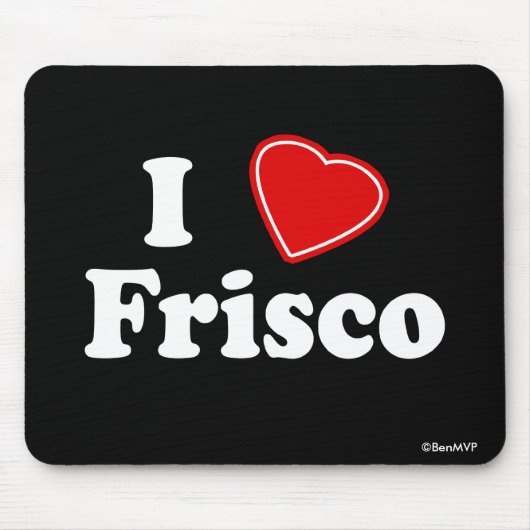 Tapis De Souris J'aime Frisco (Devant)