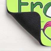 Tapis De Souris J'aime FROGS (Coin)