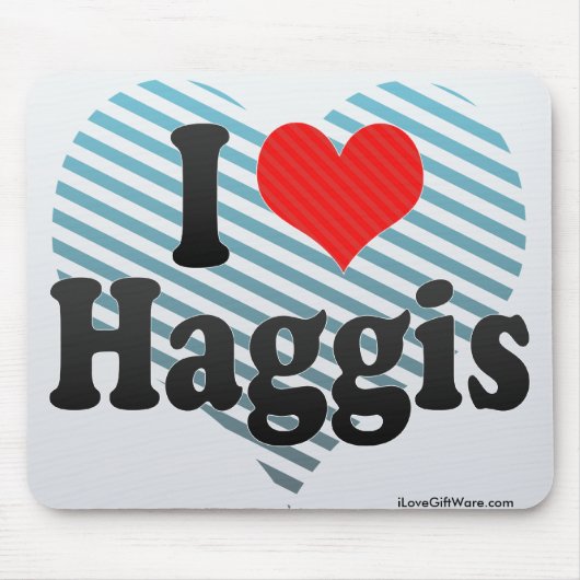 Tapis De Souris J'aime Haggis (Devant)
