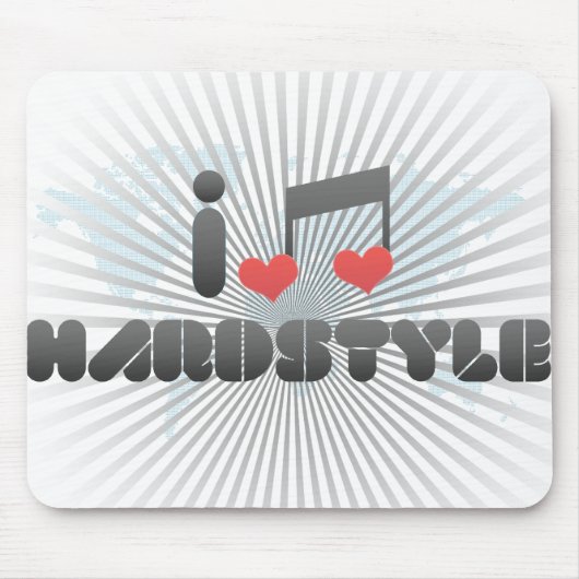 Tapis De Souris J'aime Hardstyle (Devant)