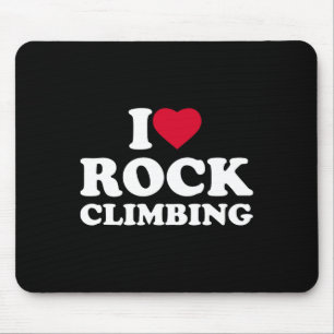 Tapis De Souris J'aime Heart Escalade Amoureux Grimpeur Boulderin