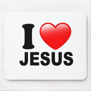 Tapis De Souris J'aime Jésus