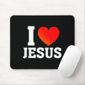 Tapis De Souris J'aime Jésus (Avec souris)