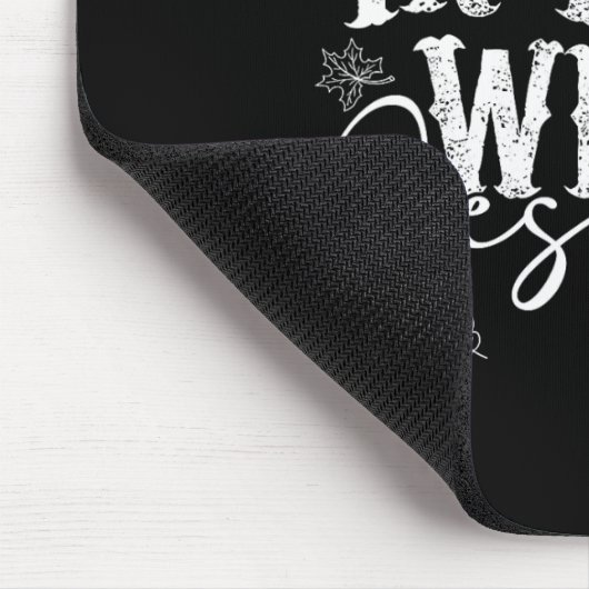 Tapis De Souris J'Aime Jésus Tombe Feuilles Et Citrouille Automne (Coin)