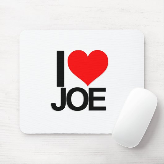 Tapis De Souris J'aime Joe Mousepad (Avec souris)