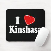 Tapis De Souris J'aime Kinshasa (Avec souris)