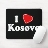 Tapis De Souris J'aime Kosovo (Avec souris)