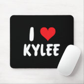 Tapis De Souris J'aime Kylee - Cœur - Nom (Avec souris)
