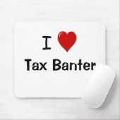 Tapis De Souris J'aime la citation drôle de comptable d'impôts de (Avec souris)
