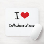 Tapis De Souris J'aime la collaboration (Avec souris)