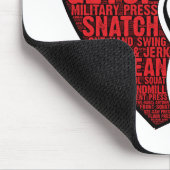 TAPIS DE SOURIS J'AIME LA CONCEPTION DE KETTLEBELL (Coin)