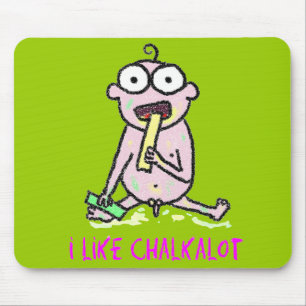 Tapis De Souris J'aime la craie beaucoup Mousepad