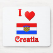 Tapis De Souris J'aime la Croatie (Devant)