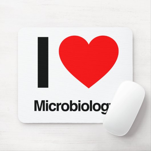 Tapis De Souris j'aime la microbiologie (Avec souris)