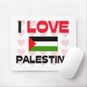 Tapis De Souris J'aime la Palestine (Avec souris)