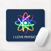 Tapis De Souris J'AIME LA PHYSIQUE - mousepad bleu-foncé (Avec souris)