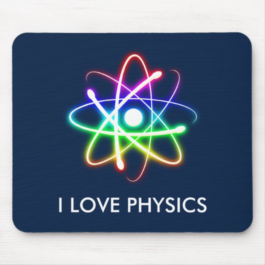 Tapis De Souris J'AIME LA PHYSIQUE - mousepad bleu-foncé (Devant)
