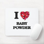 Tapis De Souris J'aime la poudre de bébé (Avec souris)