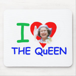 Tapis De Souris J'aime la Reine - Reine Elizabeth II