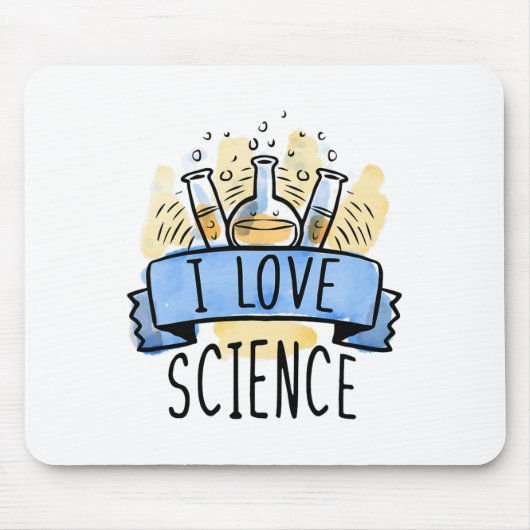 Tapis De Souris J'aime la science (Devant)