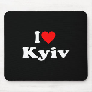 Tapis De Souris J'aime la ville de Kyiv en Ukraine Clic