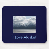Tapis De Souris J'aime l'Alaska ! Mousepad (Devant)