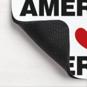 Tapis De Souris J'aime l'Amérique (Coin)