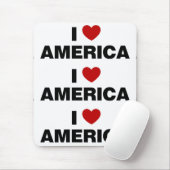 Tapis De Souris J'aime l'Amérique (Avec souris)