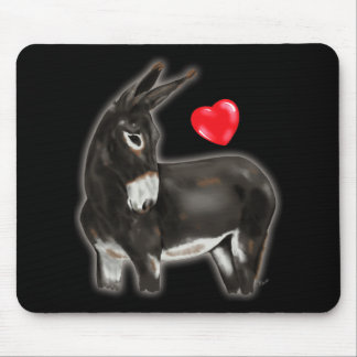 Tapis De Souris J'aime l'âne réservé d'ânes