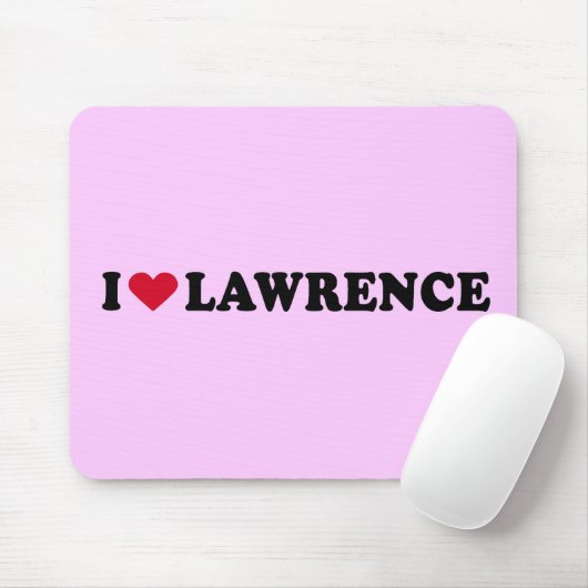 TAPIS DE SOURIS J'AIME LAWRENCE (Avec souris)