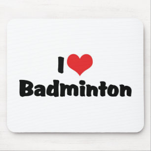 Tapis De Souris J'aime le badminton