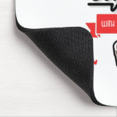 Tapis De Souris J'Aime Le Café Avec Mon Oxygène (Coin)