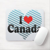 Tapis De Souris J'aime le Canada (Avec souris)