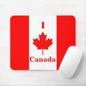 Tapis De Souris J'aime le Canada Mousepad (Avec souris)