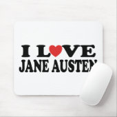 Tapis De Souris J'aime le classique de Jane Austen (Avec souris)