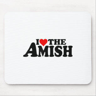Tapis De Souris J'Aime Le Coeur De L'Amish _1