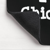 Tapis De Souris J'aime le coeur des poulets personnalisé (Coin)