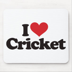 Tapis De Souris J'aime le cricket