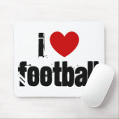 Tapis De Souris J'aime le football (Avec souris)