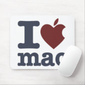 Tapis De Souris J'aime le Mac (Avec souris)