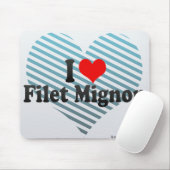 Tapis De Souris J'aime le Mignon de filet (Avec souris)