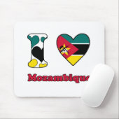 Tapis De Souris J'aime le Mozambique (Avec souris)