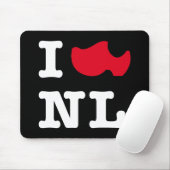 Tapis De Souris J'aime le NL (Avec souris)