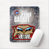 Tapis De Souris J'aime le panier (Avec souris)